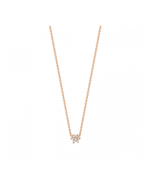 Collier Ginette NY mini diamond Star or rose