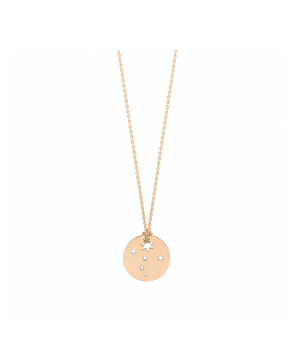 Collier Ginette NY Disc Mini Milky Way Disc on chain or rose