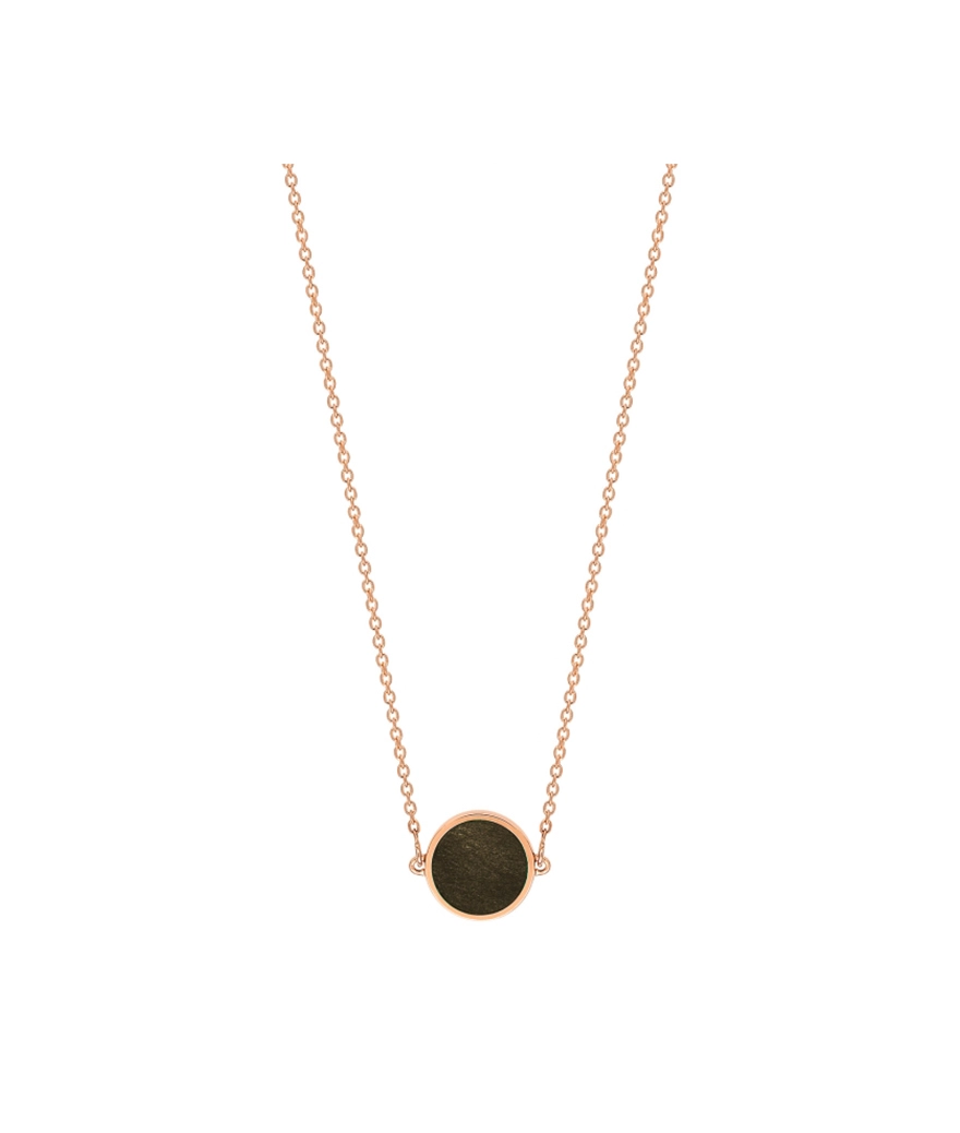 Collier Ginette NY Mini Ever or rose obsidienne dorée