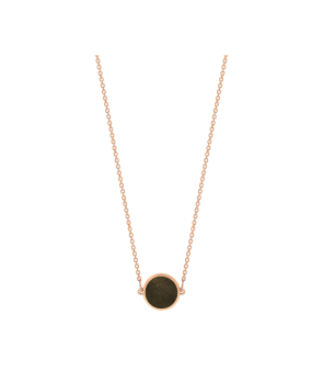 Collier Ginette NY Mini Ever or rose obsidienne dorée