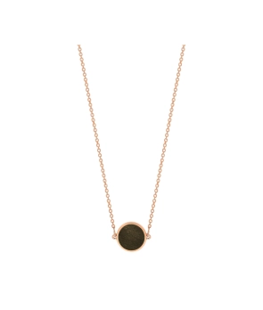 Collier Ginette NY Mini Ever or rose obsidienne dorée