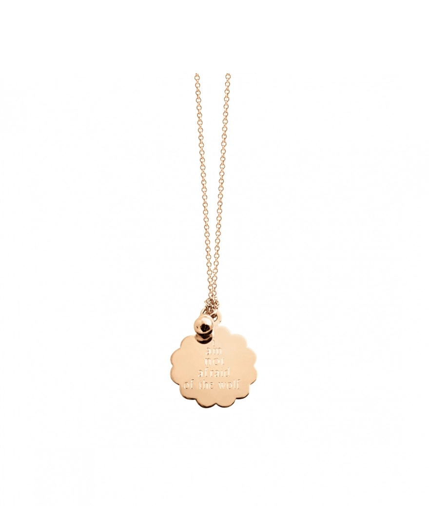 Collier Ginette NY I Am Not Afraid Of The Wolf Or Rose