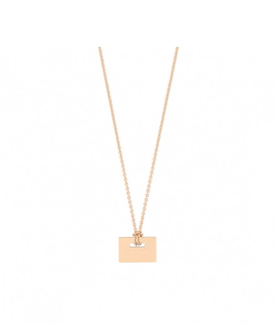 Collier Ginette NY Plate Or Rose