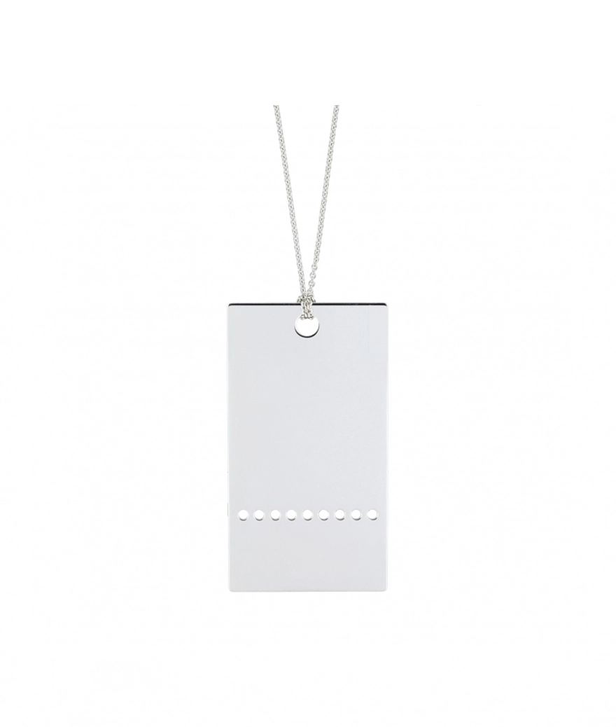 Collier Ginette NY Army Plate Or Blanc