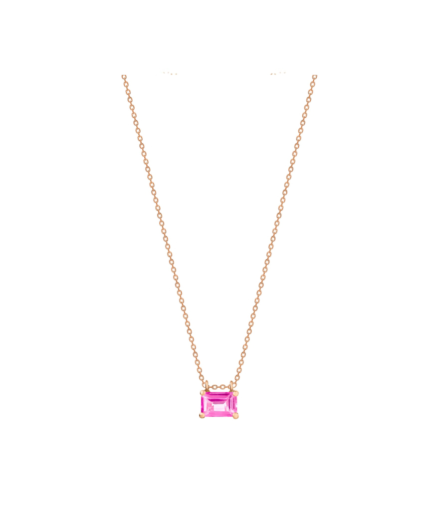 Collier Ginette NY Mini Cocktail Pink Topaz