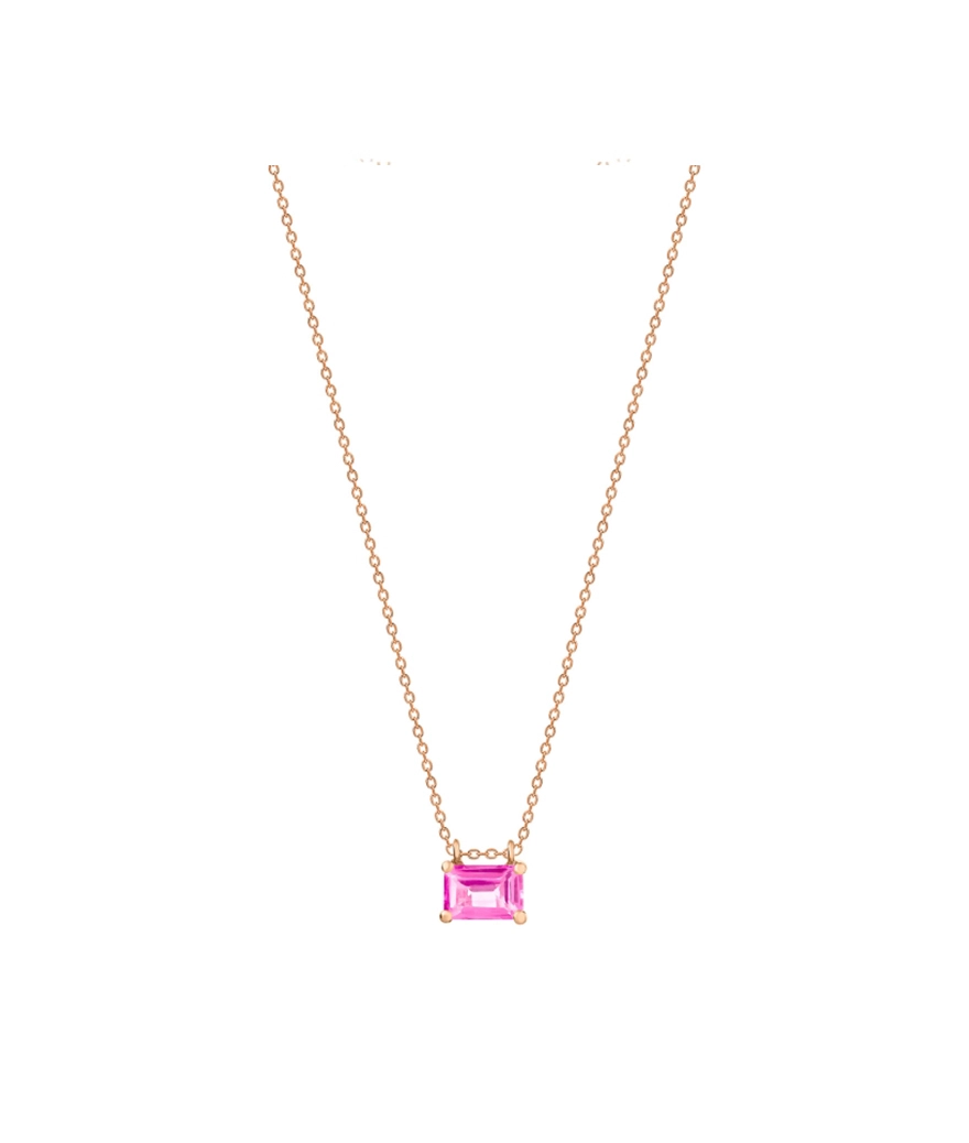 Collier Ginette NY Mini Cocktail Pink Topaz