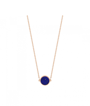 Collier Ginette NY Mini Ever Disc or rose lapis lazuli