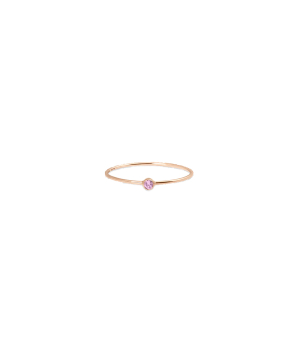 Bague Vanrycke One Capsule or rose saphir rose