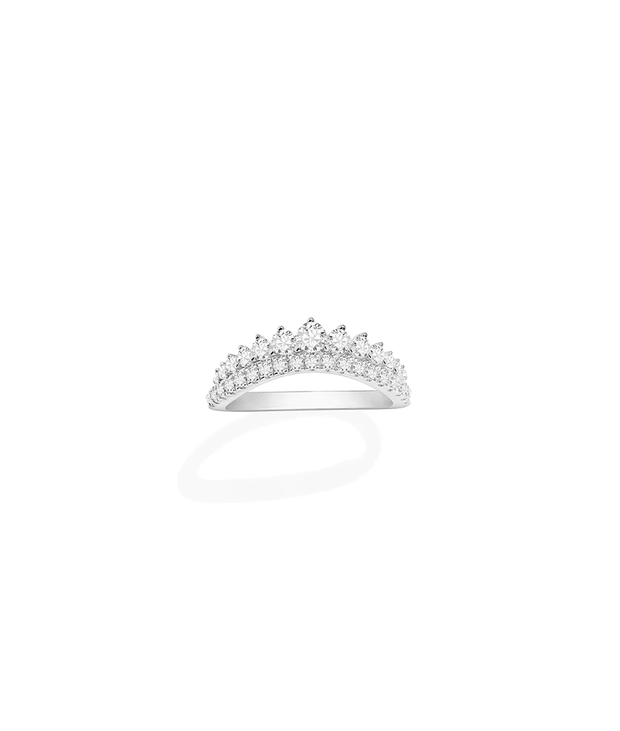 Bague APM Monaco Printemps lune argent