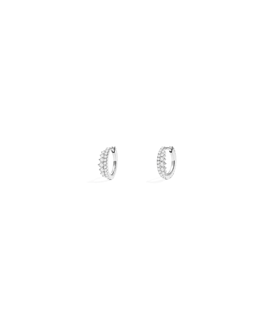 Boucles d'Oreilles APM Monaco Printemps lune argent