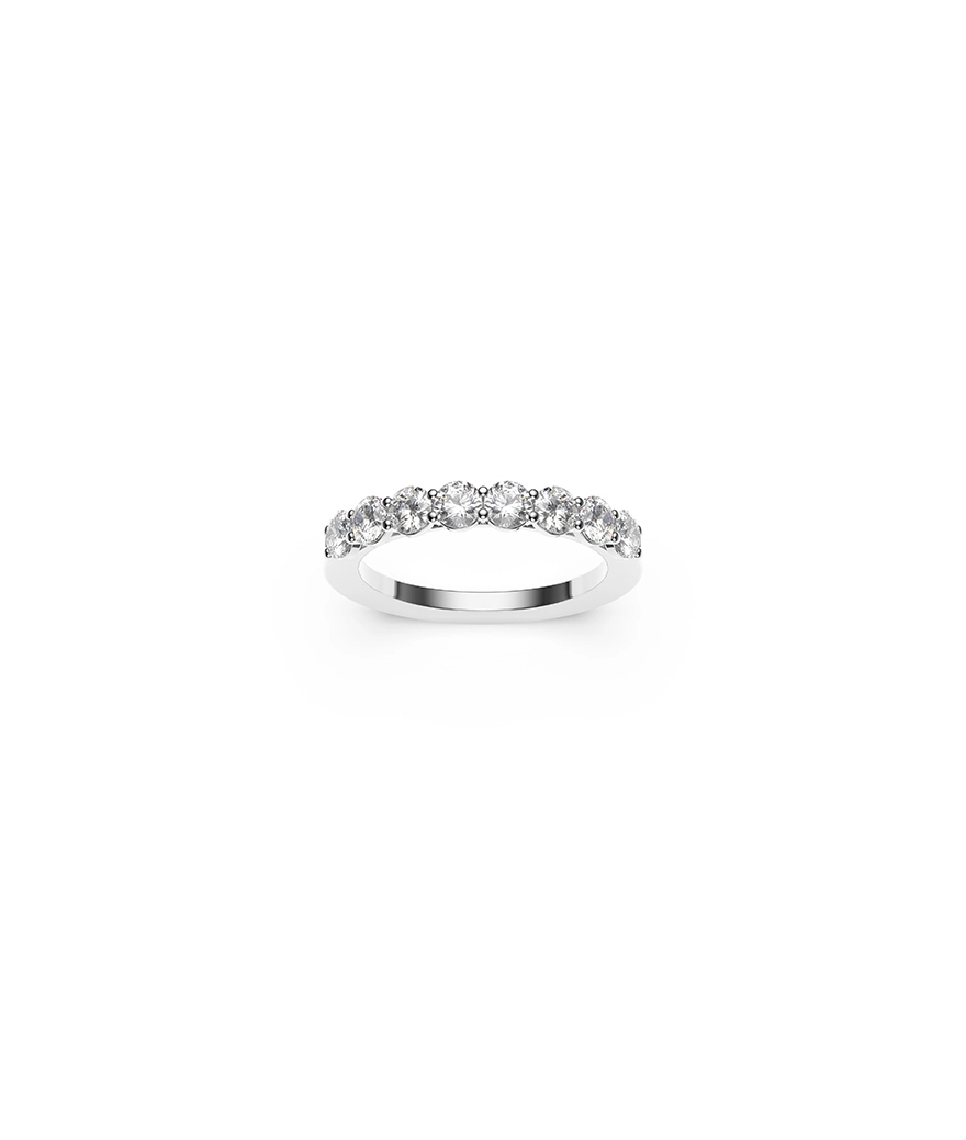 Alliance Mademoiselle Frojo or blanc diamants