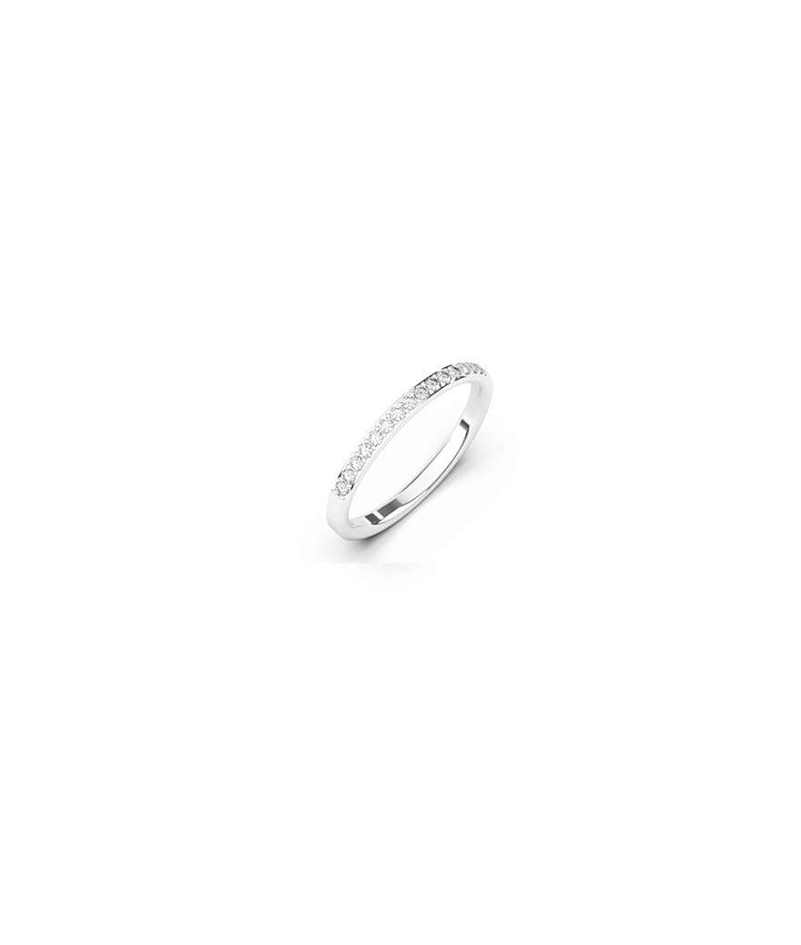 Alliance Mademoiselle Frojo or blanc diamants