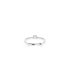 Bague Mademoiselle Frojo or blanc diamants