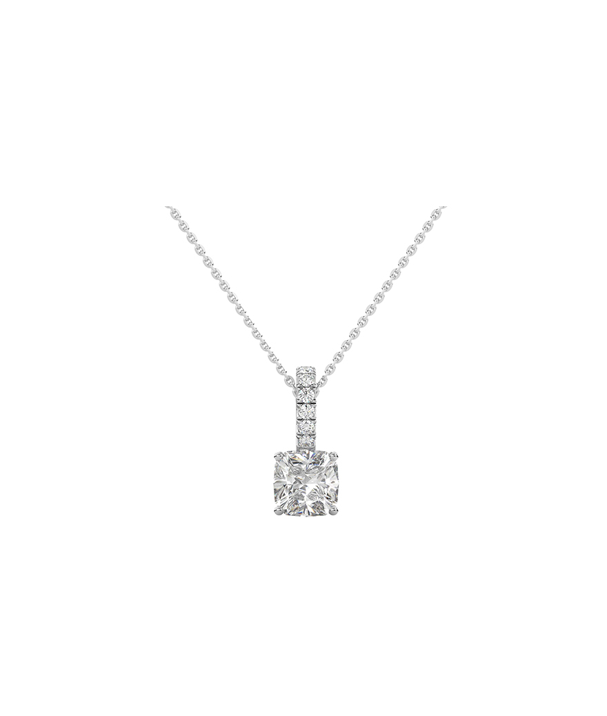 Collier Mademoiselle Frojo or blanc diamants