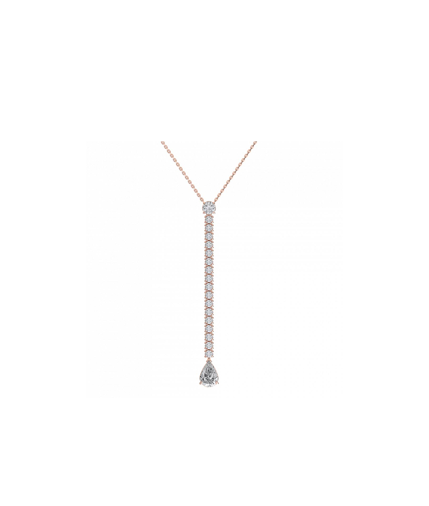 Collier Mademoiselle Frojo or rose diamants