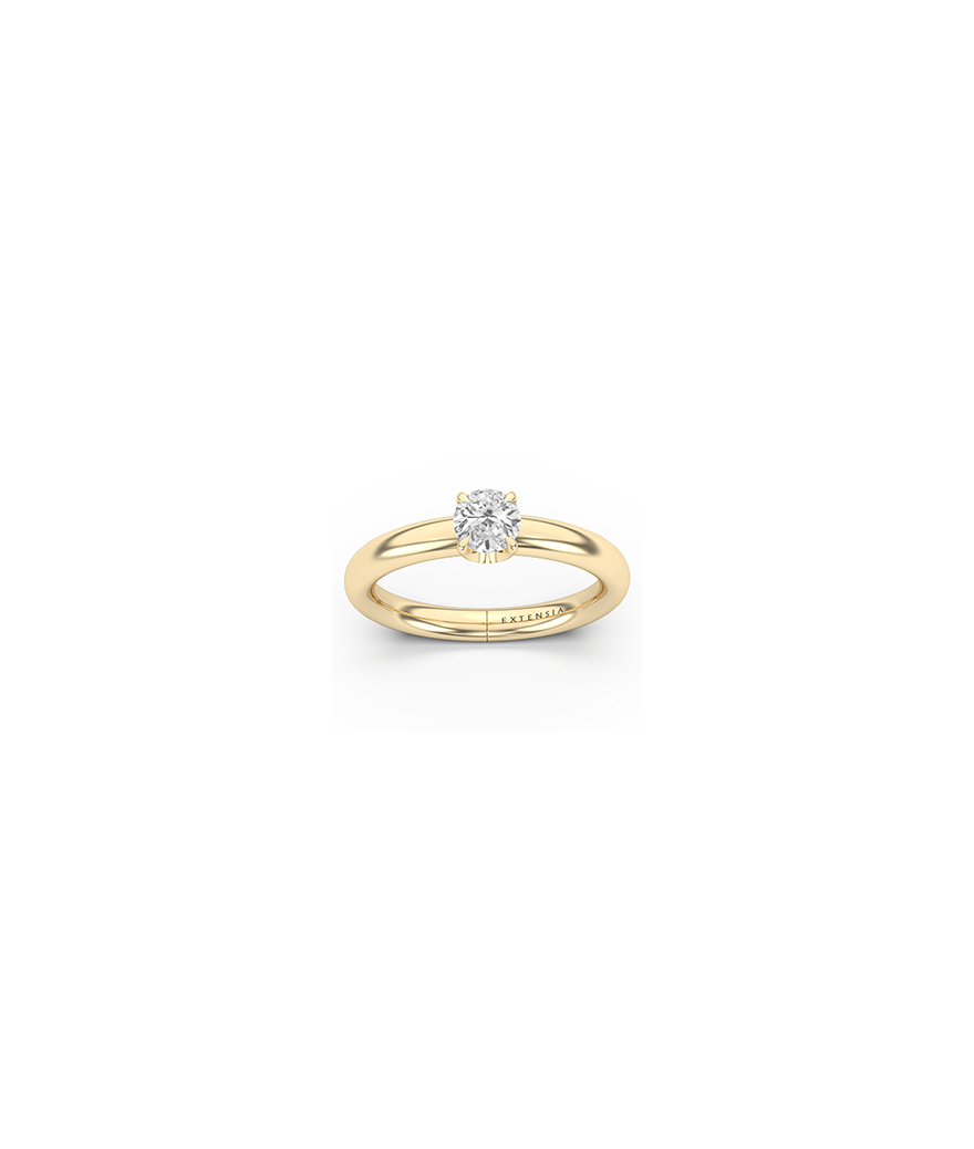 Solitaire Mademoiselle Frojo or jaune diamant