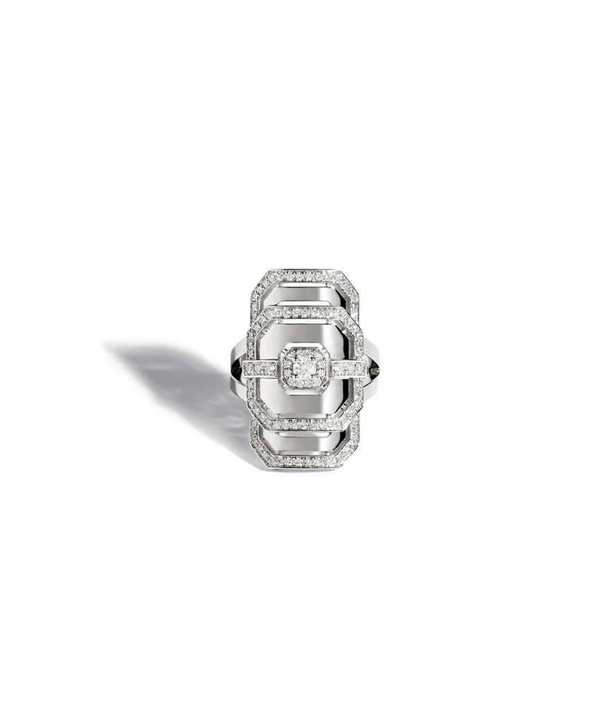 Bague Statement My Way argent diamants