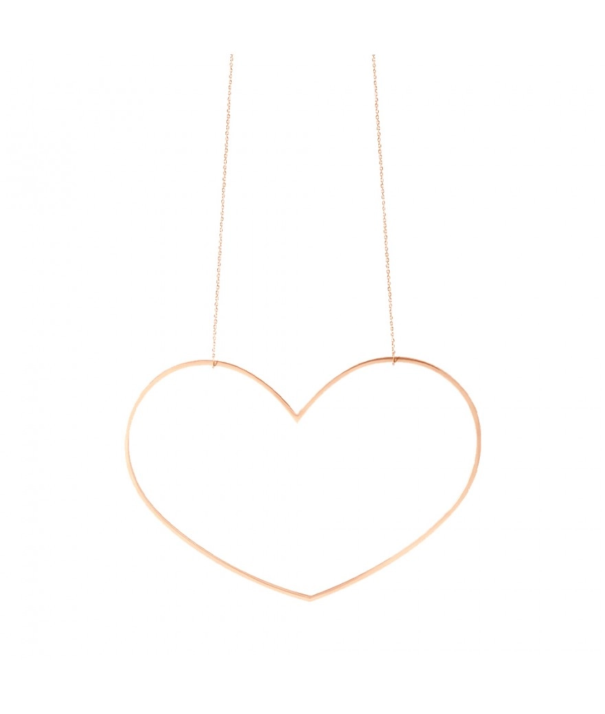 Collier Vanrycke Angie Coeur XL or rose