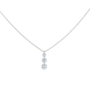 Collier La Brune et La Blonde 360° Trio or blanc diamants