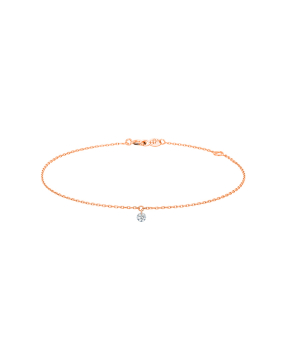 Bracelet La Brune et La Blonde 360° or rose diamant