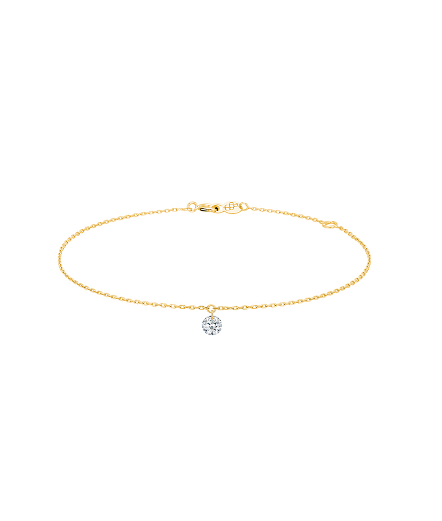 Bracelet La Brune et La Blonde 360° or jaune diamant