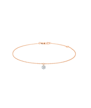 Bracelet La Brune et La Blonde 360° or rose diamant