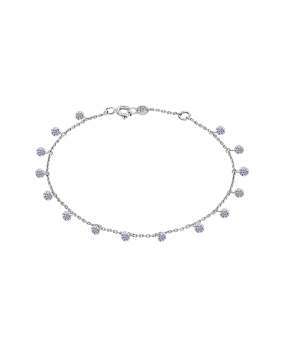 Bracelet La Brune et La Blonde or blanc 15 diamants