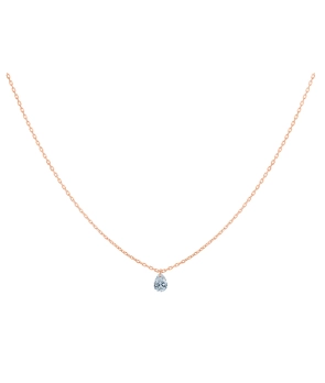 Collier La Brune et La Blonde 360° or rose diamant