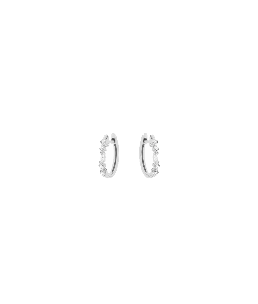 Créoles Djula Fairytale éclat or blanc diamants