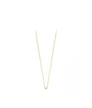 Collier Claverin Simply Mini or jaune perle blanche