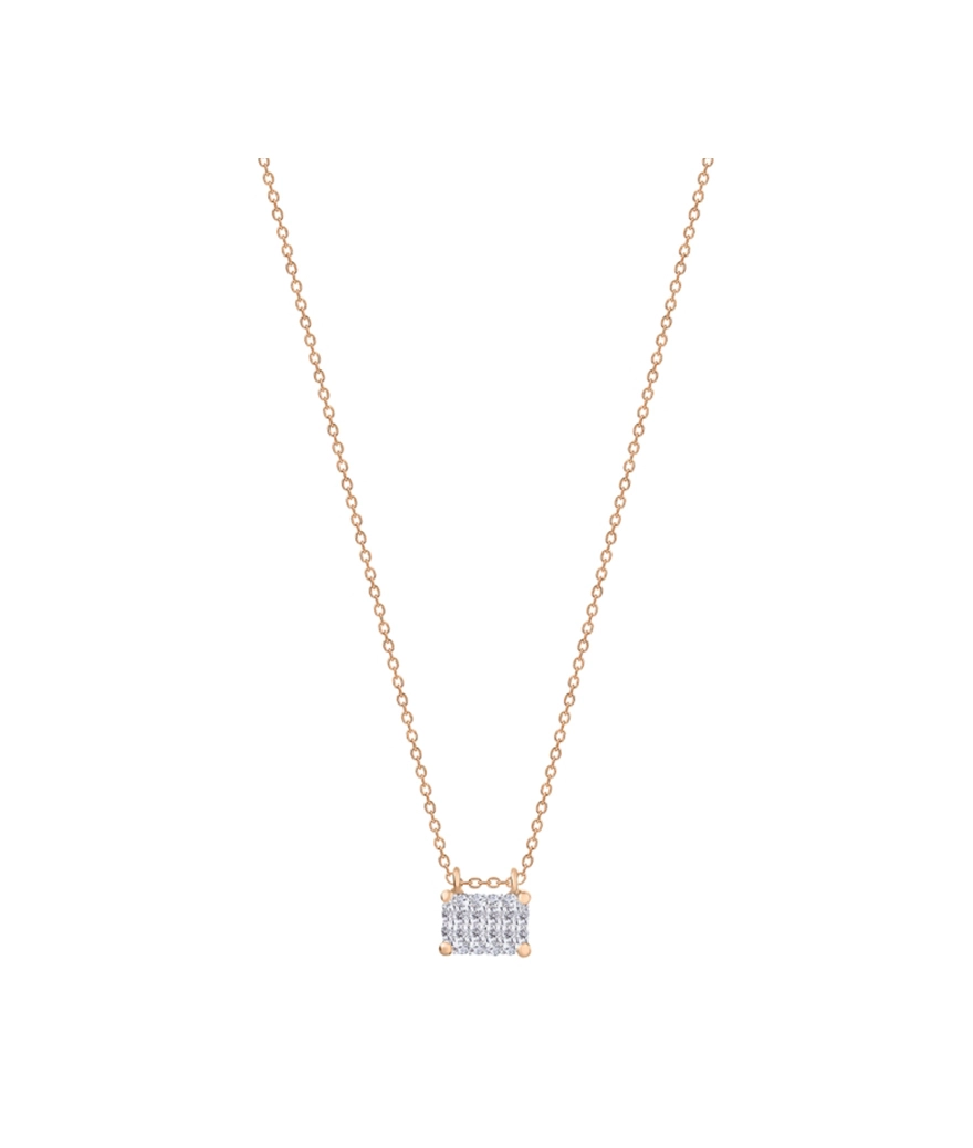 Collier Ginette NY Mini Midnight or rose diamants