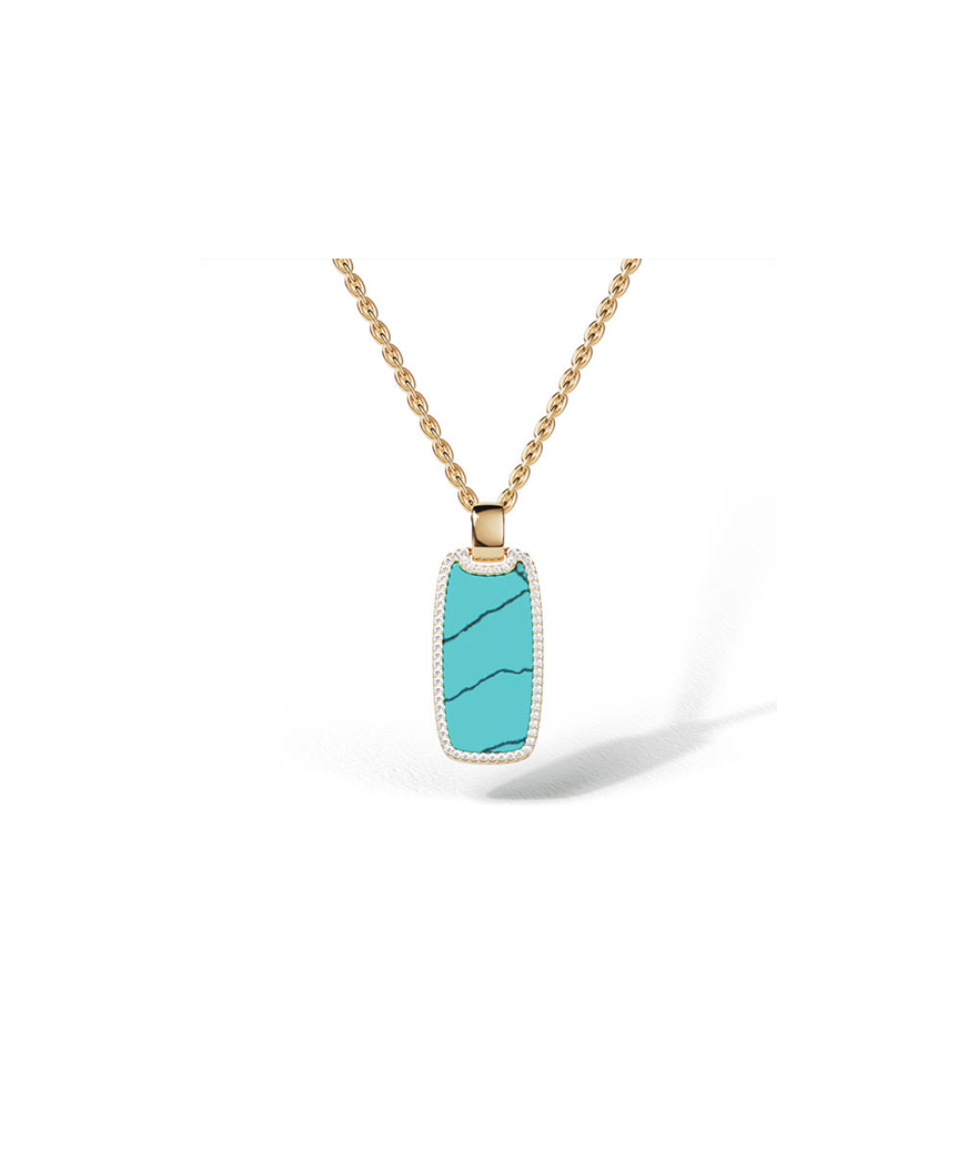Collier APM Monaco Été médaille Lagon