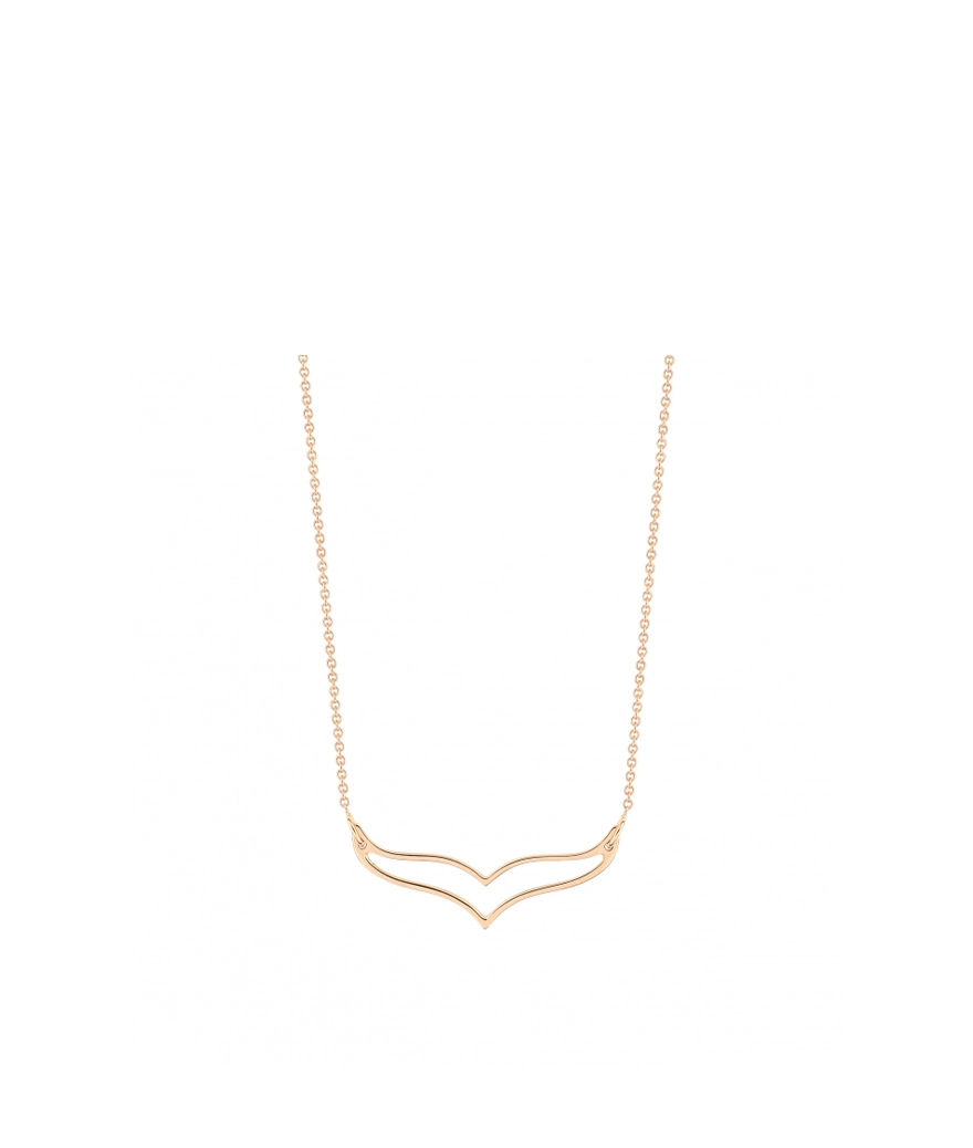 Collier Ginette Mini Wise Necklace or rose