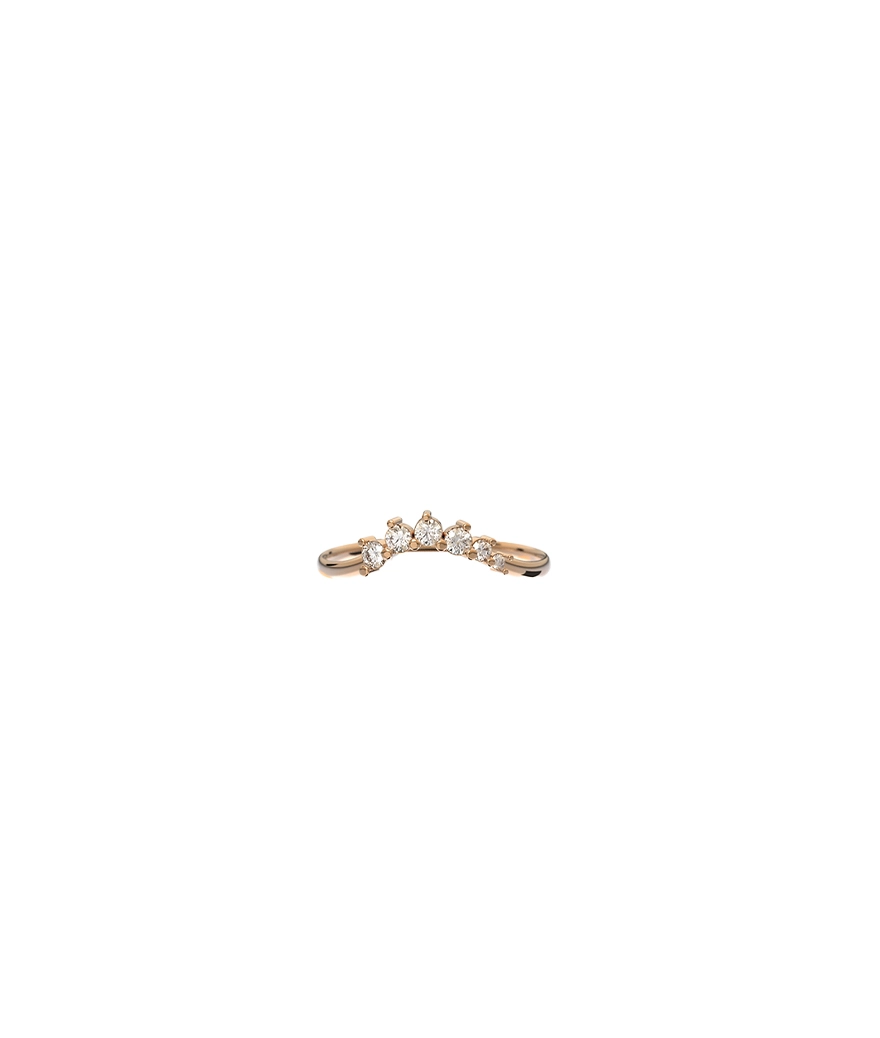 Bague Emmanuelle d'Ortoli Lobos or rose diamants