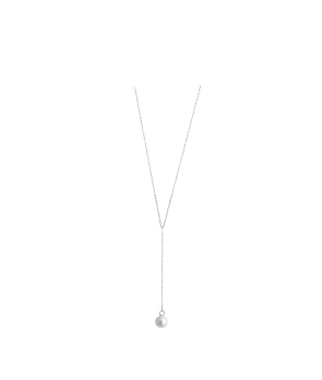 Collier Claverin Lasso or blanc perle blanche