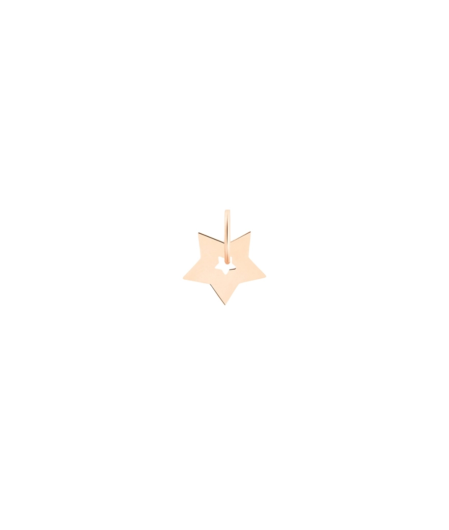 Pendentif Ginette NY CHARMS or rose mini milky way open star