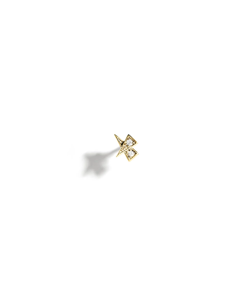 Piercing Statement or jaune et diamants