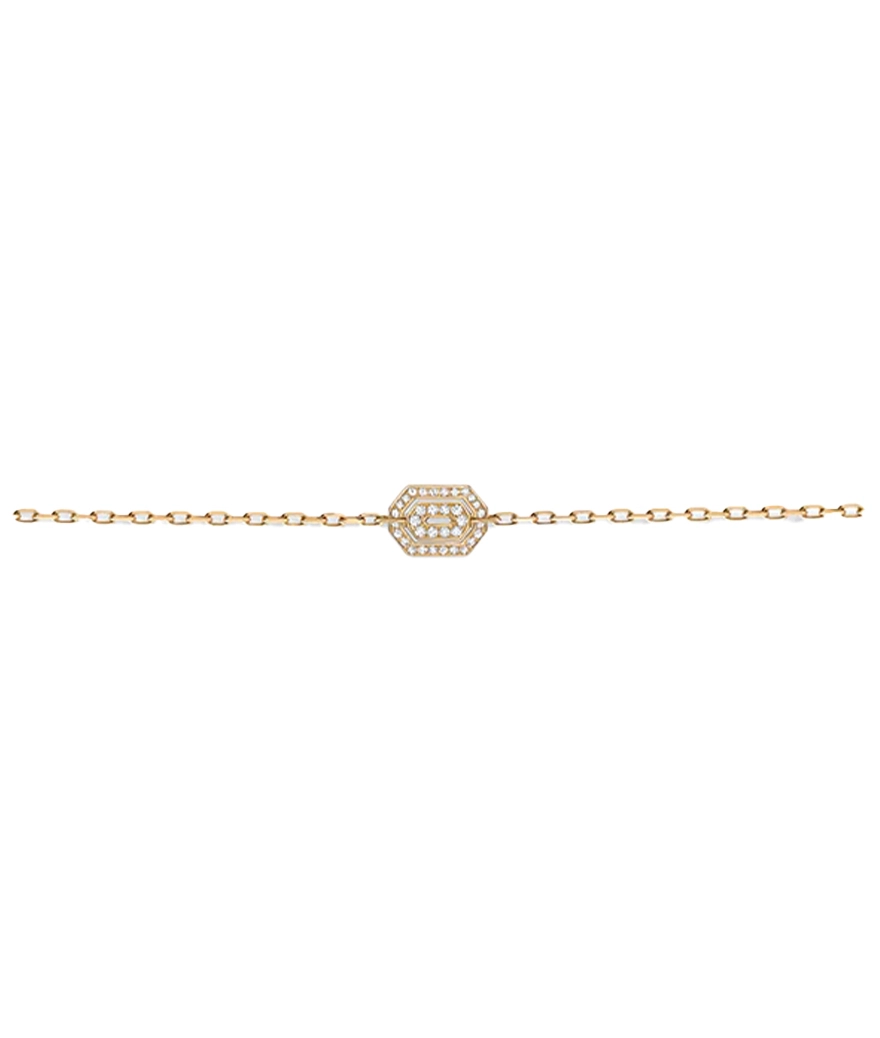 Bracelet Statement Mini My Way or jaune diamants