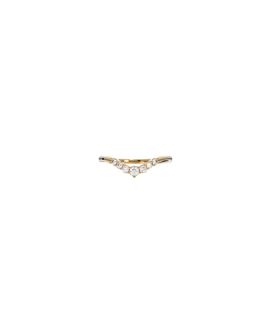 Bague Emmanuelle D'Ortoli Couronne or jaune diamants