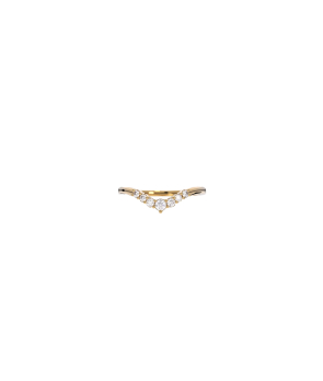 Bague Emmanuelle D'Ortoli Couronne or jaune diamants