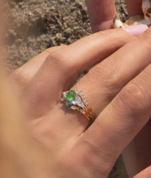 Bague Emmanuelle D'Ortoli Couronne or jaune diamants