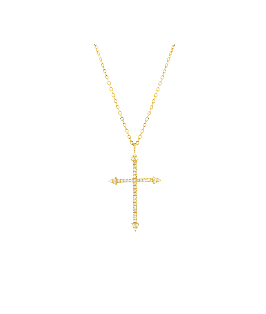 Collier Maria Battaglia Universu Battista or jaune diamants