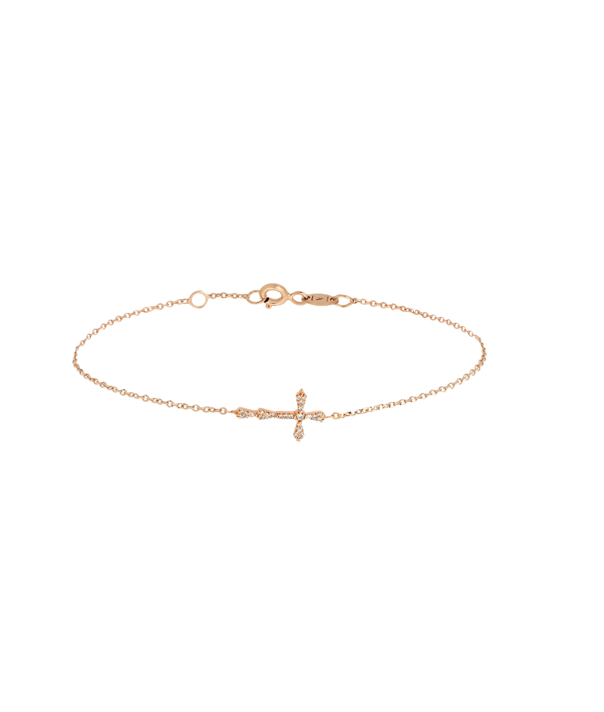 Bracelet Maria Battaglia Universu Niculinuccia or rose diamants