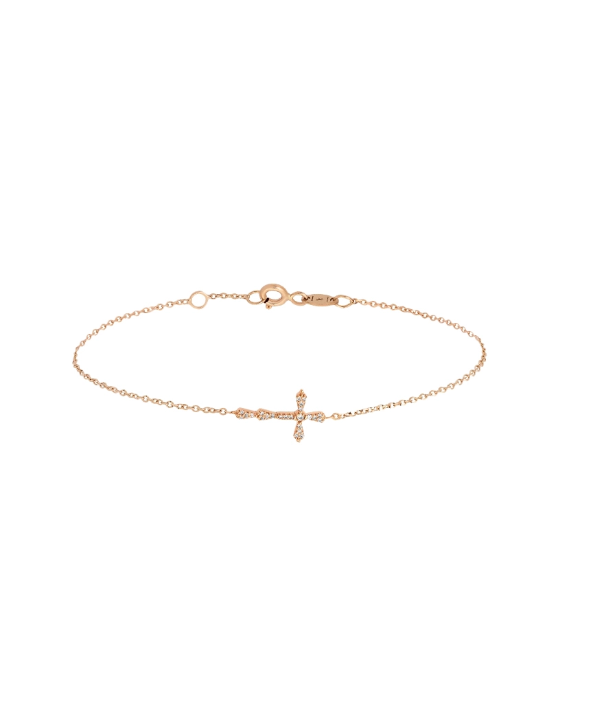 Bracelet Maria Battaglia Universu Niculinuccia or rose diamants