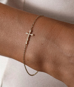 Bracelet Maria Battaglia Universu Niculinuccia or rose diamants