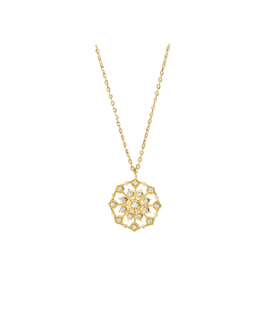 Collier Maria Battaglia Terra Muredda or jaune diamants