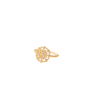 Bague Maria Battaglia Terra Muredda or jaune diamants