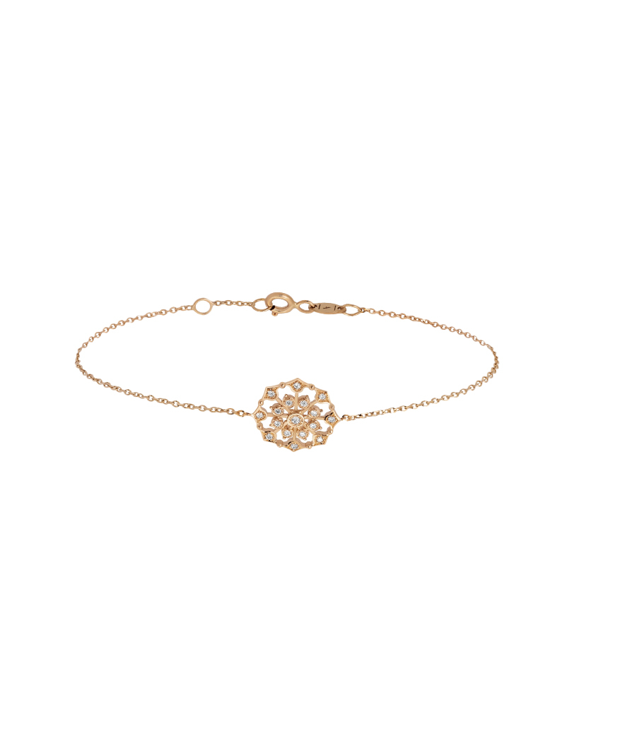 Bracelet Maria Battaglia Terra Muredda or rose diamants