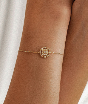 Bracelet Maria Battaglia Terra Muredda or rose diamants