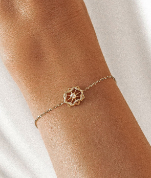 Bracelet Maria Battaglia Terra Rosula or rose diamants